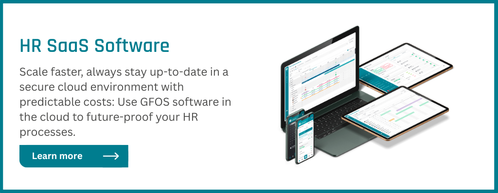 Discover GFOS's cloud-based HR software in the SaaS model.