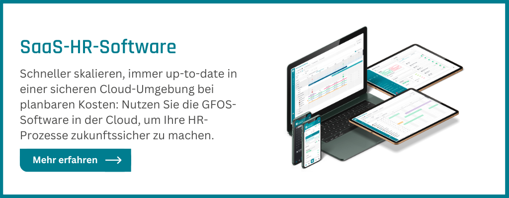 Entdecken Sie die Cloud-HR-Software von GFOS im SaaS-Modell.