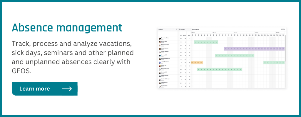 CTA for GFOS Absence Management Software