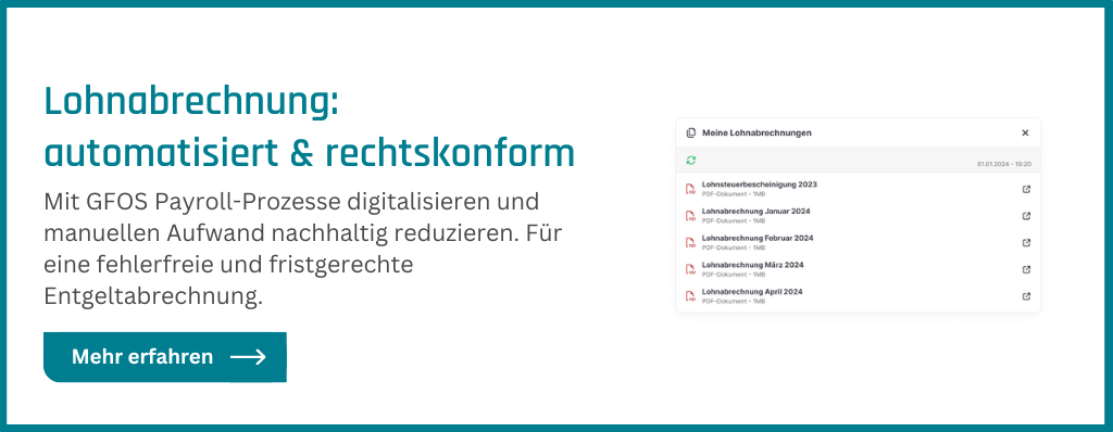CTA zur Lohnsoftware von GFOS
