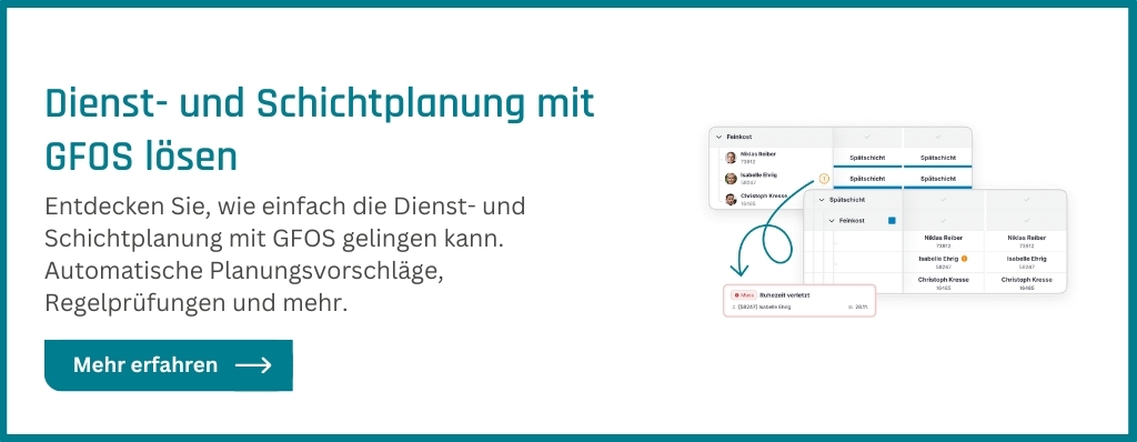 Lernen Sie die SaaS-Schichtplanung von GFOS kennen