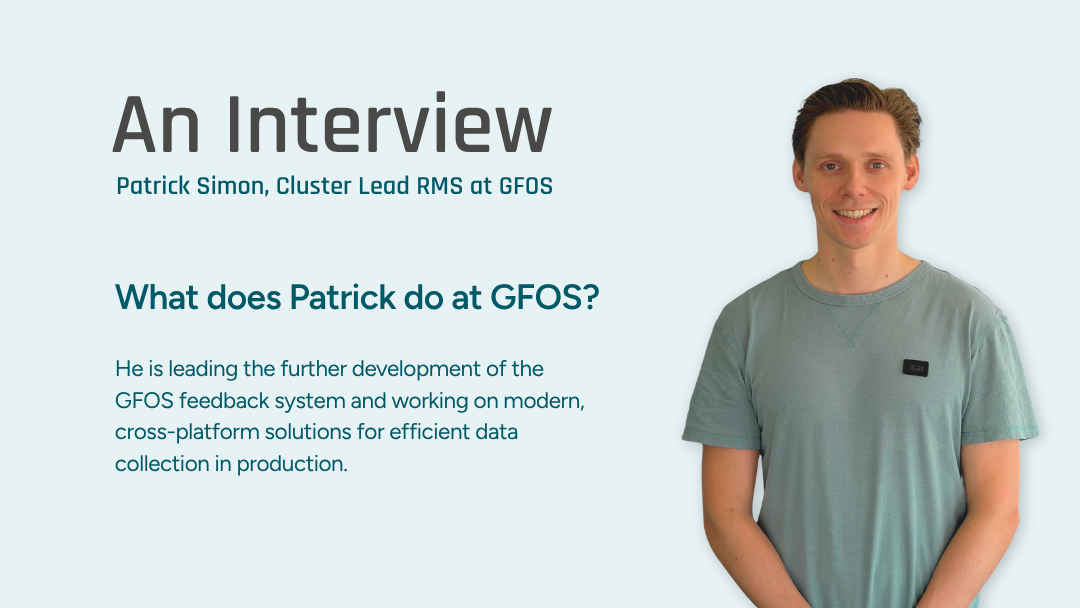 Patrick Simon, Cluster Lead Feedback System at GFOS