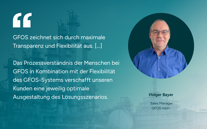 Zitat aus dem Interview von Holger Bayer mit Foto