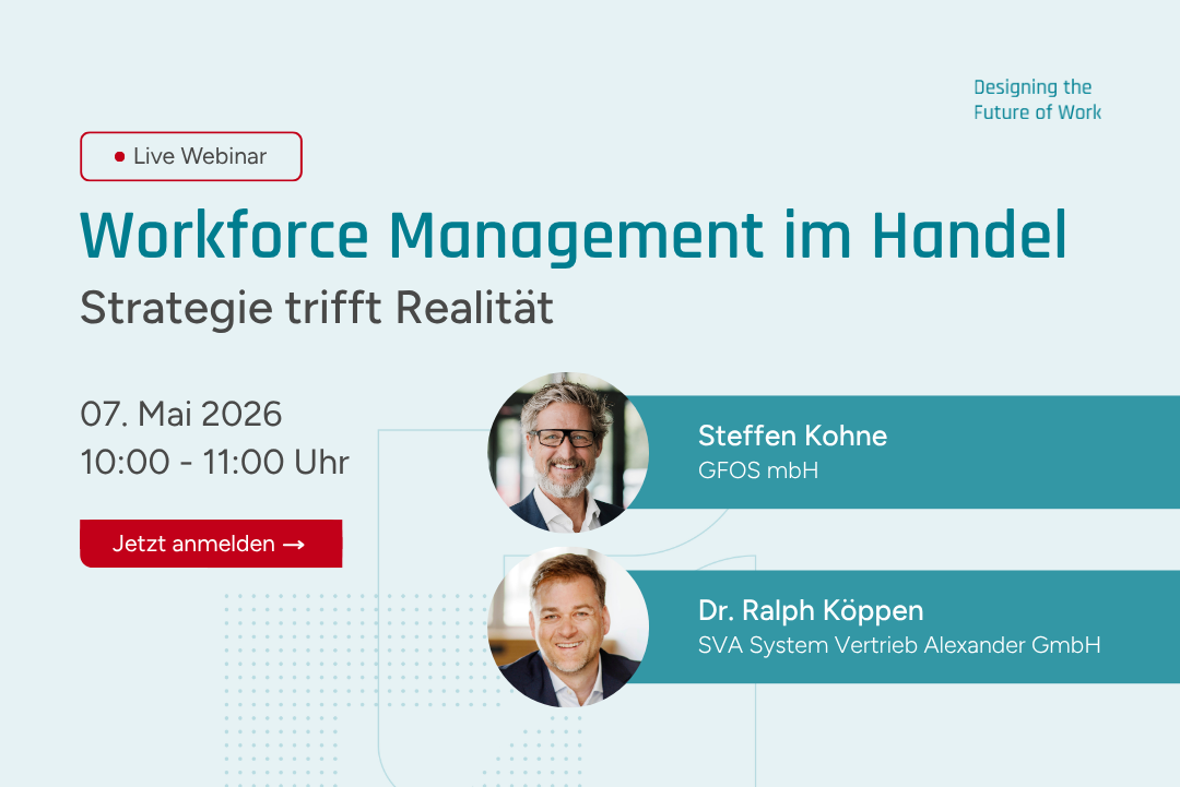 Eventgrafik zum Partner-Webinar "Workforce Management im Handel"
