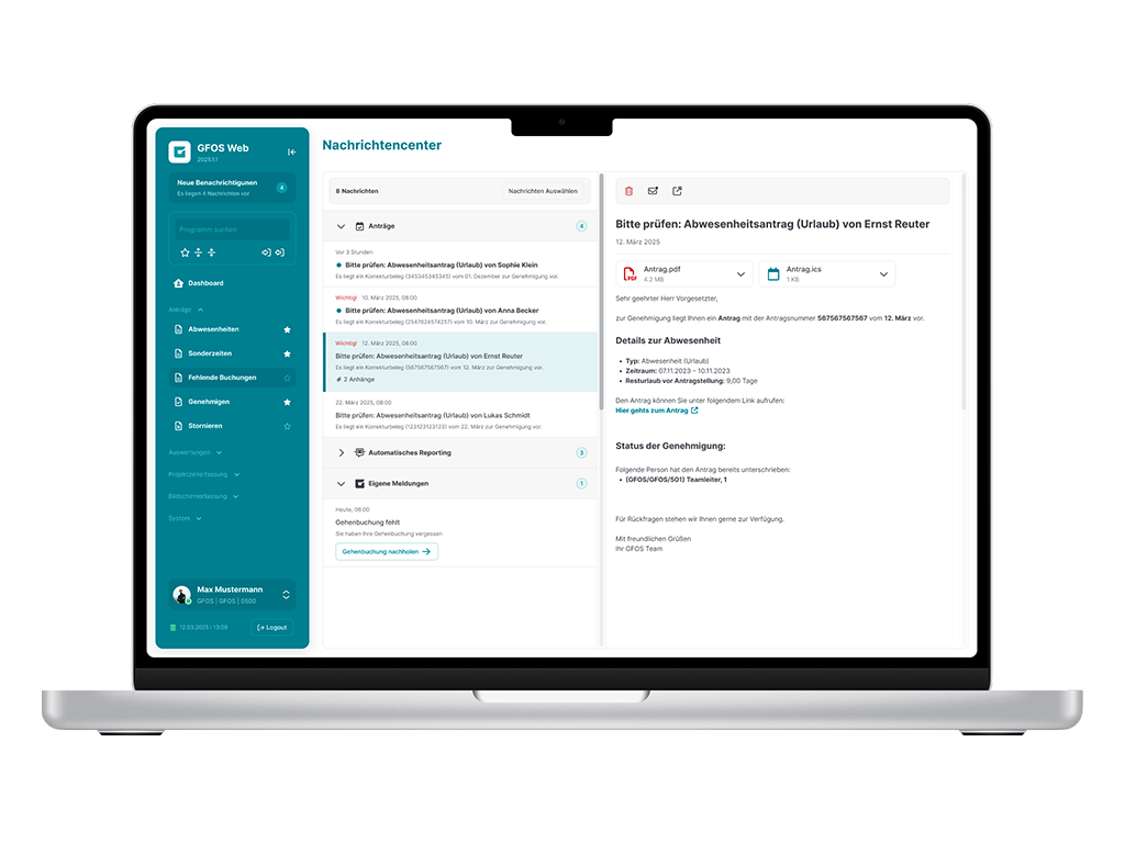Das GFOS Nachrichtencenter stellt Datenschutz in den Vordergrund