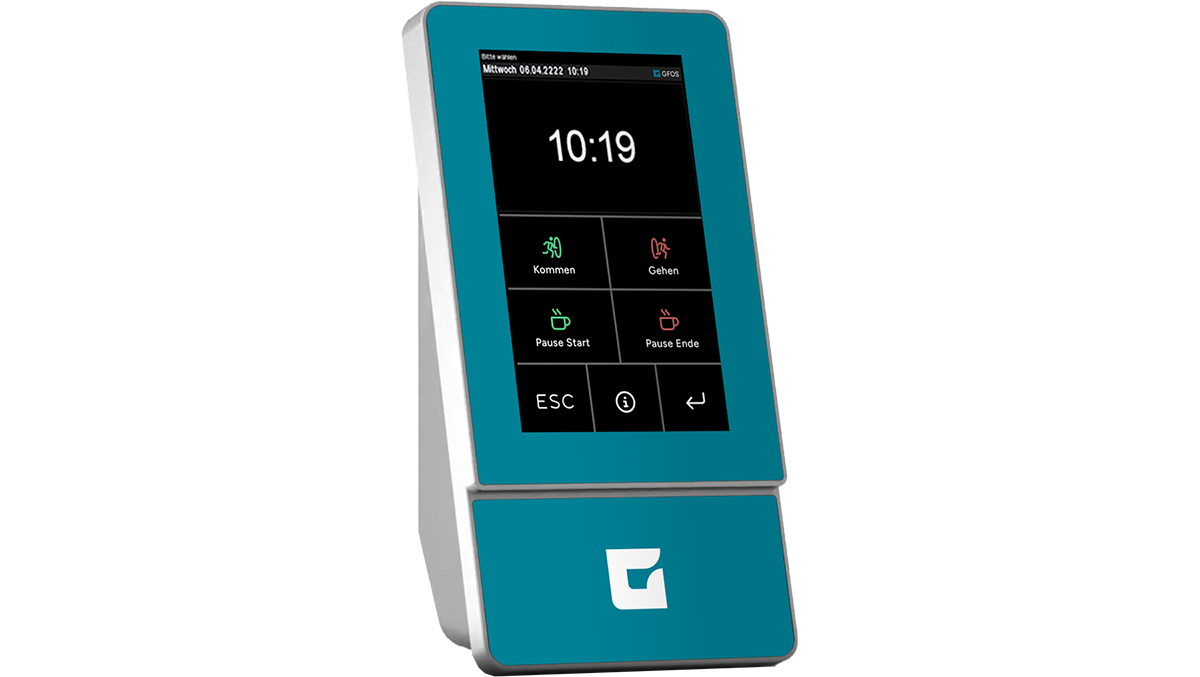 Das Datafox Terminal und andere Hardware-Anbieter funktionieren mit der digitalen Zeiterfassung-Software von GFOS.