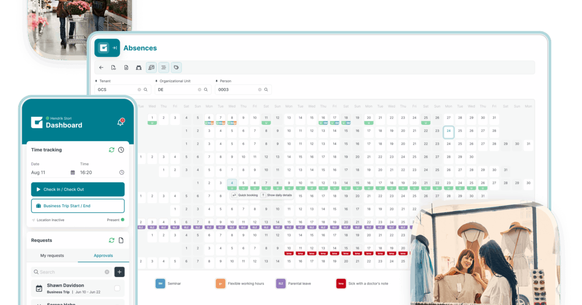 Time tracking for retail | clear & efficient