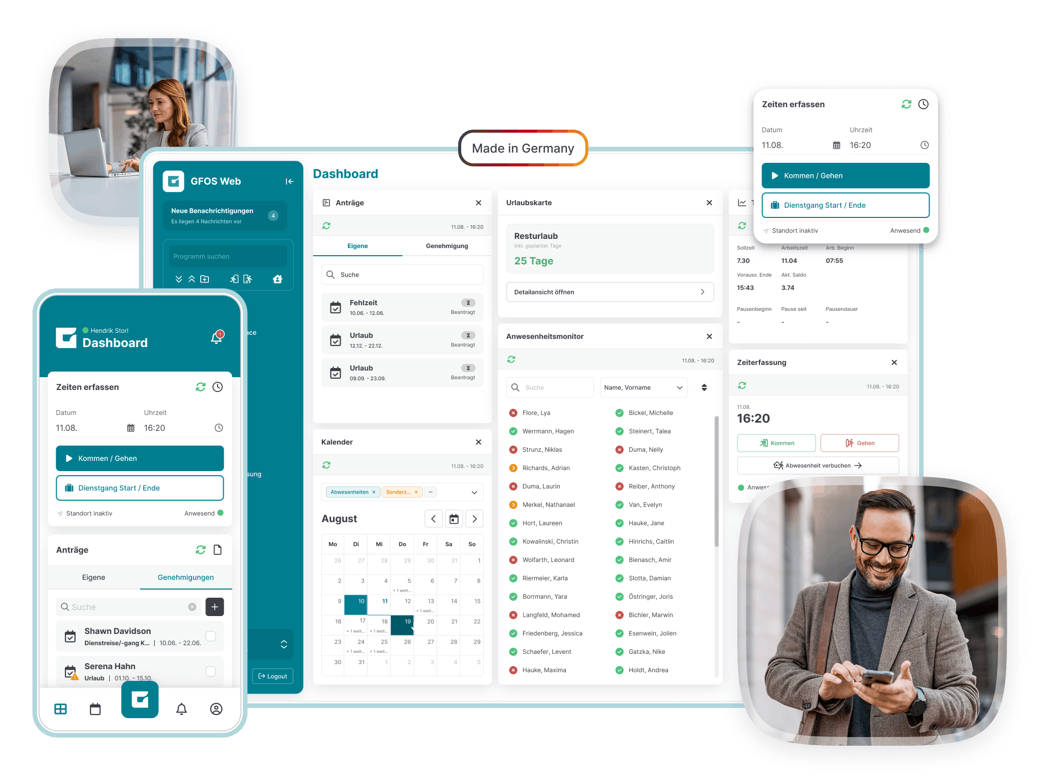 GFOS bietet HR-Software aus Deutschland - Qualität made in Germany.