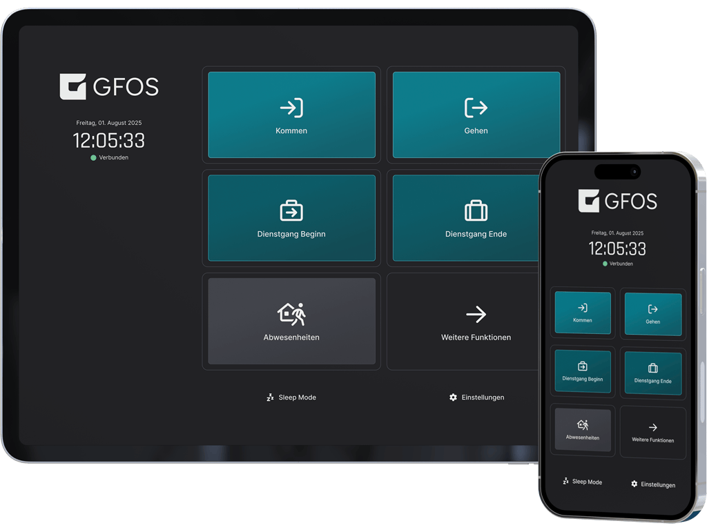 Die GFOS Terminal App ist auf verschiedenen Geräten nutzbar